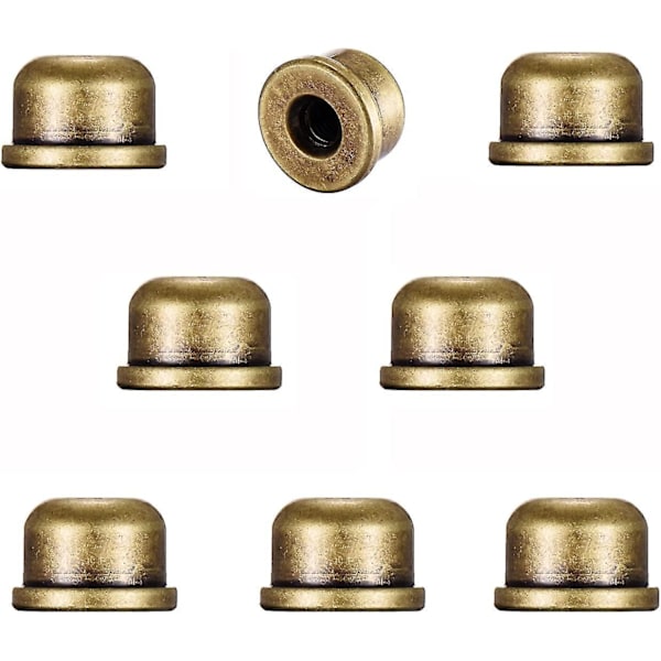 8 stk. Solide Metall Lampeknapper Tappet 1/4-27 For Lmell Lampekuleholder Harp