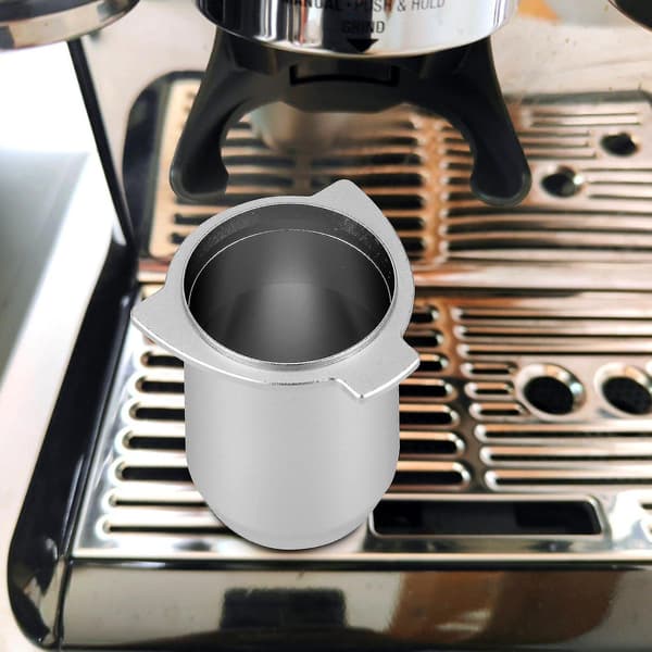 Kaffedosisbeholder Tilbehør til 54mm Espressomaskine Sølv