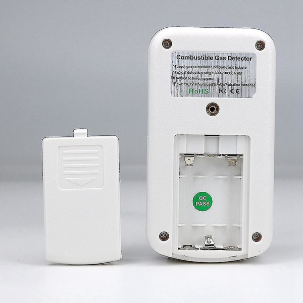 Bærbar Mini Brændbar Gasdetektor Analyzer Gaslækagetester Med Lyd Og Lys Alarm Gaslækage