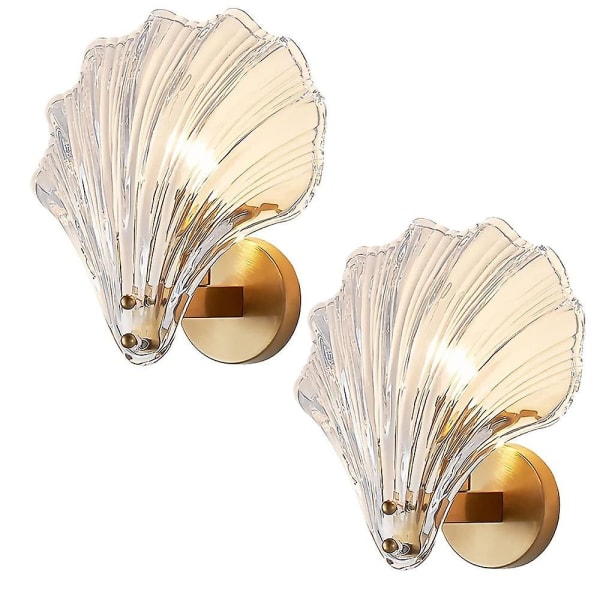 2 stk Krystallvegglampe E14 Postmodern Luksus Champagne