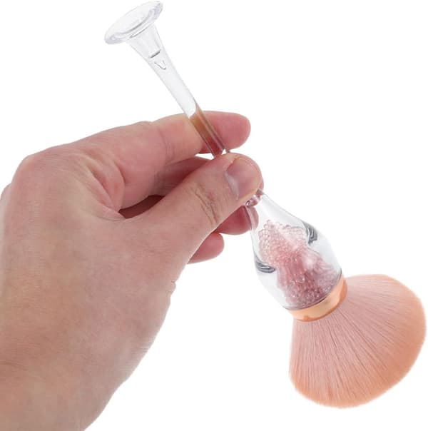 2 stk. neglestøvbørste med bløde børster til manicure og neglekunst Ergonomisk design