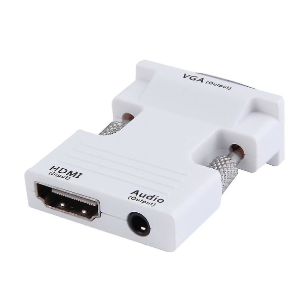 HDMI Hunn til VGA Hane Konverter Audio 1080p Utgangsadapter