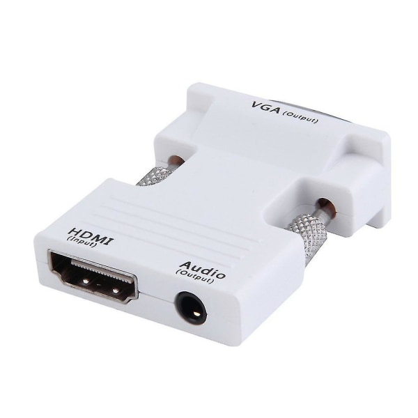 HDMI-naaras-VGA-urosmuunnin Audio 1080p -lähtösovitin