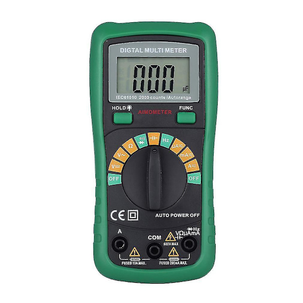 MS8233D Pro Multimeter 2000uF Kapacitans Automatisk Rækkevidde