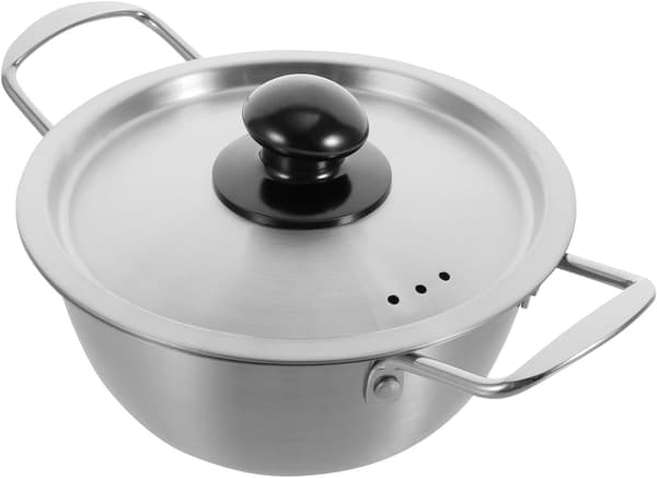 Dobbelt-håndtag Suppe Nudler Gryde Køkken Rustfrit Stål Gryde Rustfrit Stål Nem