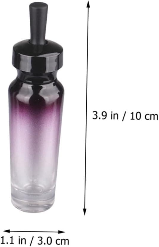 2 st små droppflaskor i glas för eterisk olja, kosmetiska pipettflaskor för toalettartiklar