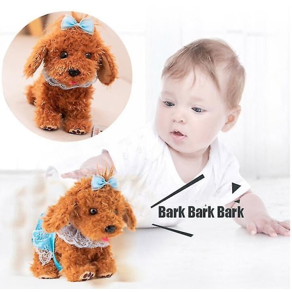30 cm plysj leketøy Realistisk teddy hund Lucky Jinbao interaktiv plysj elektronisk leketøy gave