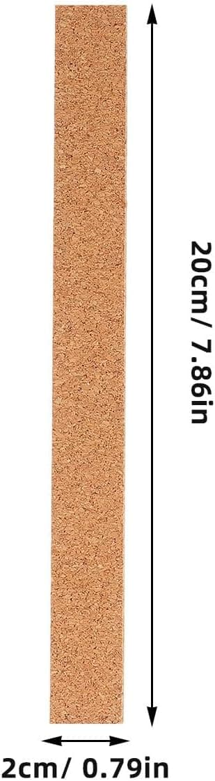 24 stk. selvklæbende bløde korkhatteindlæg 200x20x2mm hatstørrelsesreducerende strimler