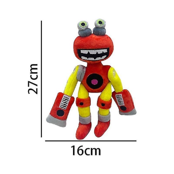 Singing Monsters Wubbox Plussjdyr Søte Myke Fyllte Kawaii Dukker Peluches For Barn Barn Leke 27cm