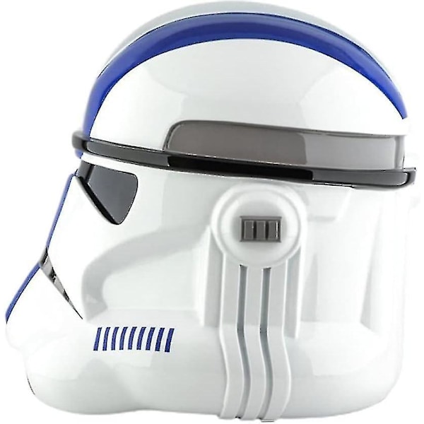 Clone Trooper Hjelm, Tegneseriehjelm Ansiktsdeksel Kostyme Rekvisitter, Halloween Ansiktsdeksel Pvc Hjelm Film Blue