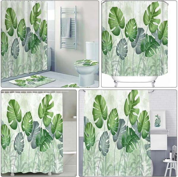 Vanntett dusjforheng badekardraperi 71x71 tommer vanntett polyester hydrofobisk