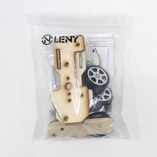 DIY Mini Träbilmodell Solcellsdriven Kit Barn Pedagogisk Leksak Present