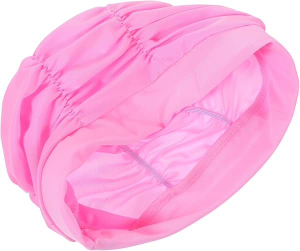Plisserad badmössa för kvinnor, stretchig badmössa, slitstark design