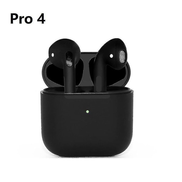 Tws Pro 4 In-ear trådløse Bluetooth-øretelefoner Støyreduserende hodesett Stereo Sports Mini-ørepropper Håndfrie ringehodetelefoner med Mic-yuhao Black