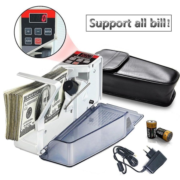 V40 Mini Portable Handy Money Counter All Note Bill