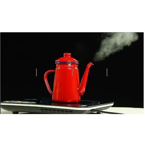 1,1 l Emaljkanna Retro Stil Livsmedelsklassad Kanne