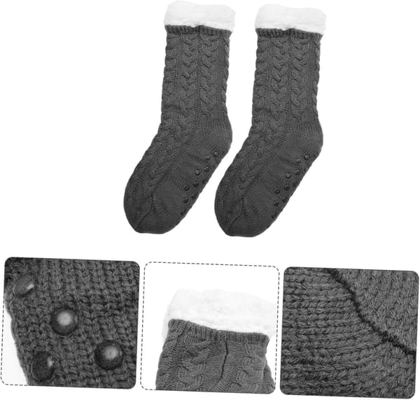 Fleece Slip Sokker til Vinter Varme Fluffy Sokker Termisk Materiale til Damer, der Bruger Tæppegulv derhjemme
