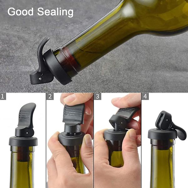 Pakke med 8 Flaskepropper, Universelle Ølflaskepropper, Ølflaskepropper