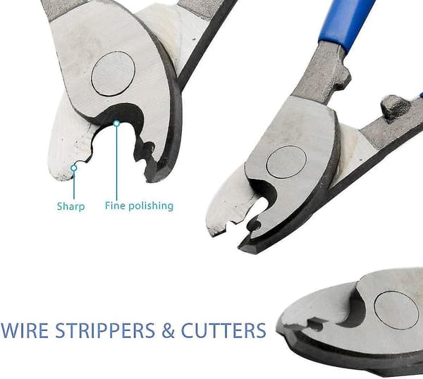 215 mm Justerbar Wire Stripper for Kapping av Aluminium, Kobber og Plast Elektriske Kabler