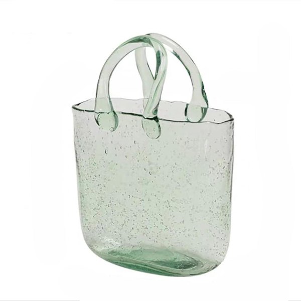 Ny Glasvas i Flera Storlekar Grön Elegant Heminredning Hållbar