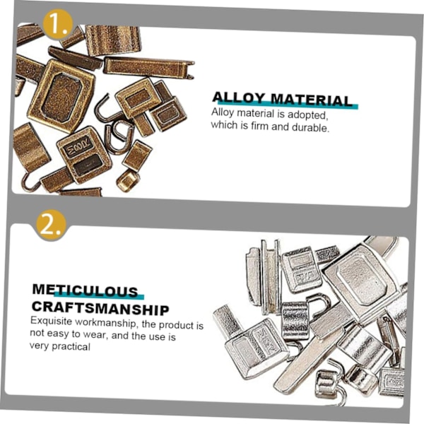 Zipper Supplies Universal Dragkedjestopp Reparationskit för Hemmabruk Enkel att Installera