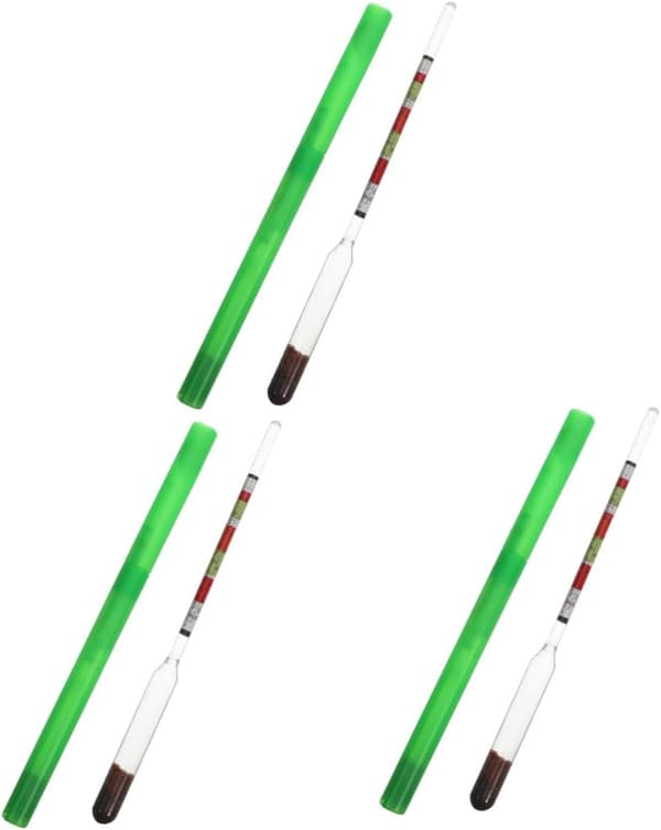3 st. skalhydrometer för hembryggt öl och hydrometer för ölbryggningssirap för vin