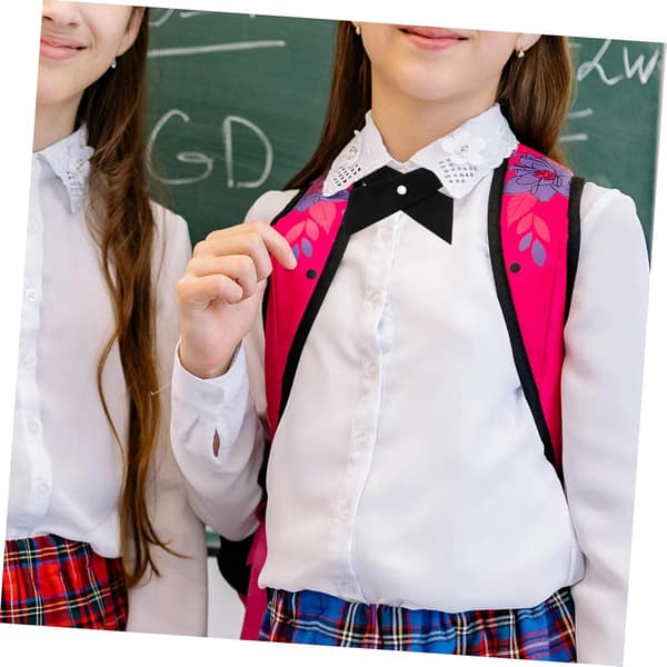 Slips for kvinner Skoleuniform Sløyfe Ferdigknyttet Justerbart Halsslips