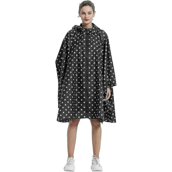 Vattentät Regnponcho med Huva, Dragkedja, Unisex