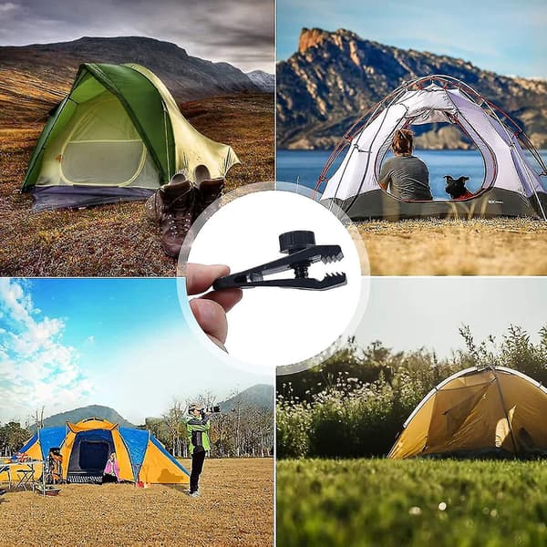 Tarp Klips, Telttarp Klips, Karabinhage, Elastisk Reb, Til Tarp, Camping, Markiser, Bilbetræk