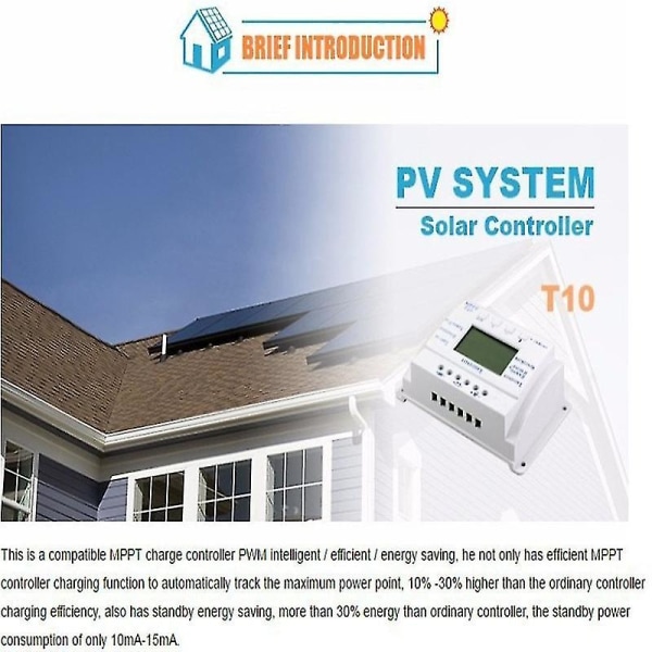 MPPT Solar Controller 40-100A Auto Identification Charge