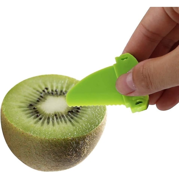 Kiwi Cutter Slicer Frugtkerner Værktøjskræller (1 stk, grøn)