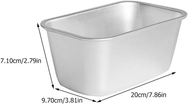 Brödform i silver av aluminiumlegering, reptålig