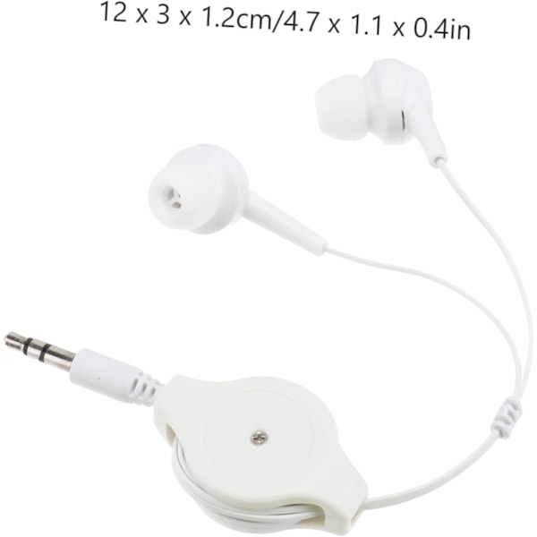 3 st Infällbara Hörlurar Lätta 3,5 mm In-ear Hörlurar
