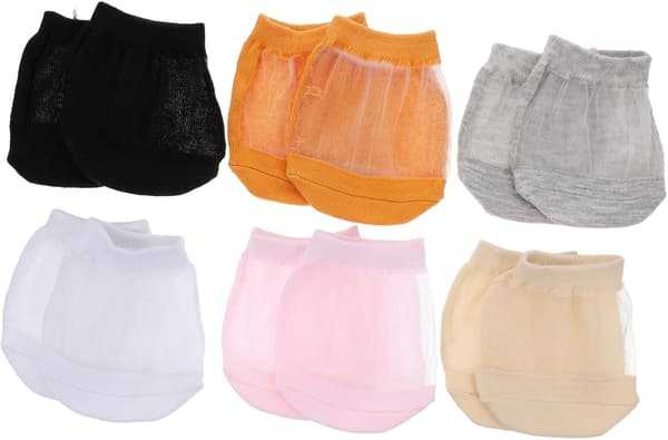 12-pack is-silke båtstrumpor män bomull sommar framfotsstrumpor lågskurna bärbara halkfria förpackningar