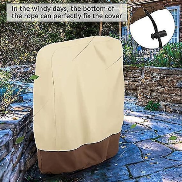Vattentätt Fällbar Stolöverdrag för Utomhus 93x82cm Beige