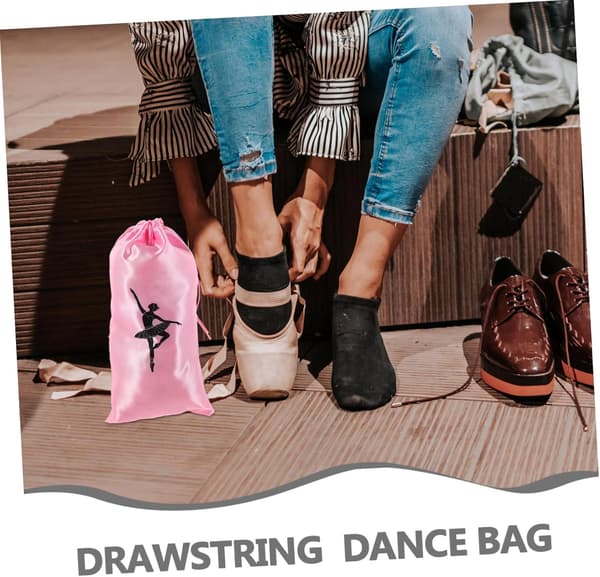 4 stk. snøre-dansepose balletsko-organizer til pige dreng piges balletpose med snøre