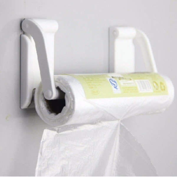 Magnetic Reel Holder Towel Napkin Rack Refrigerator White