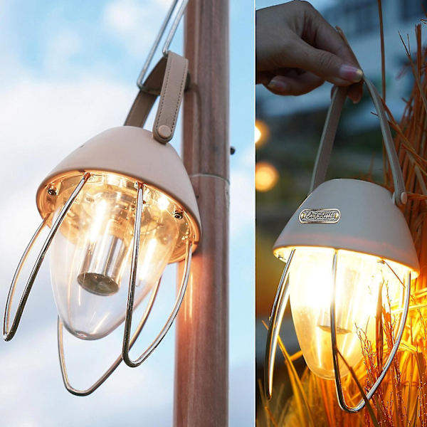 2023 Retrolampa Bärbar Campinglykta Uppladdningsbar Ljus