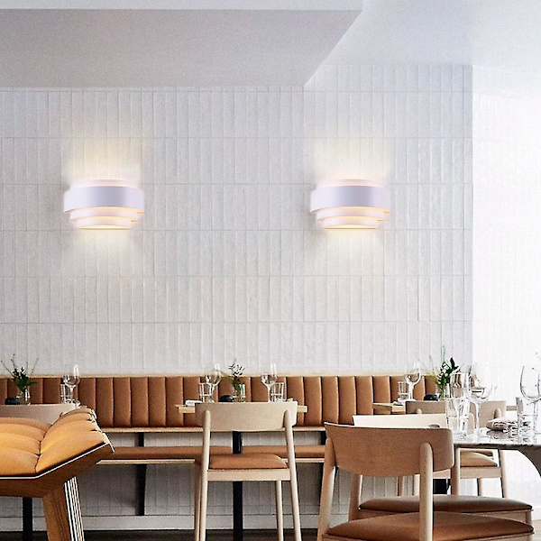 2 stk 25 cm Vegglamper LED Moderne Buede Design