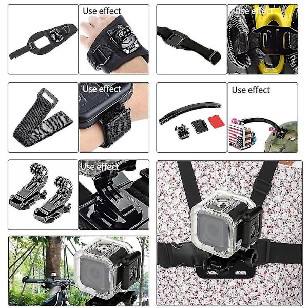 18 osaa monitoiminen action-urheilukameroiden setti Go Pro -paketti