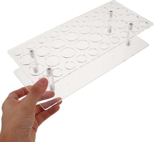 Parfume Display Rack Akryl Slots til Bordplade Duftflaske Organizer Fremvisningsstander