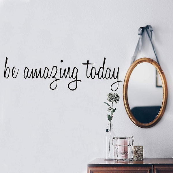 Seinätarra Be Amazing Today - Positiivinen Vinyyli-Seinäteksti