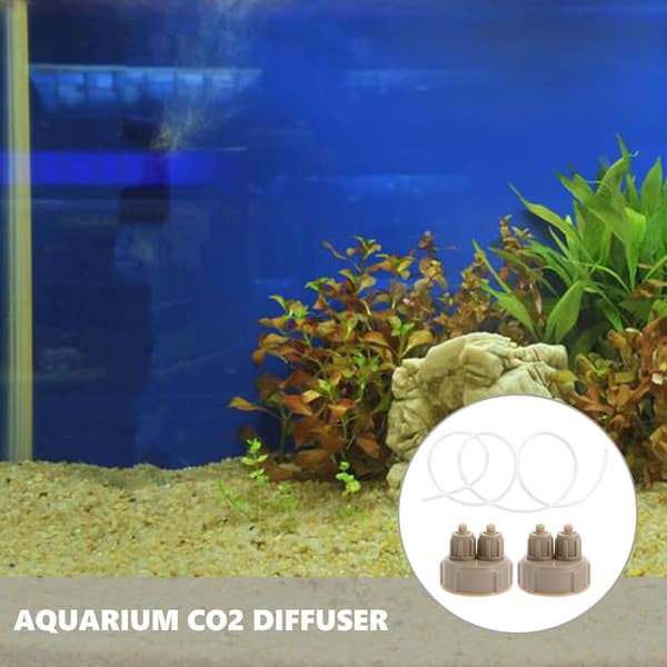 Co2 Generator Flasklock Akvarium Co2 Reaktor Beige Abs Material Lätt att montera Tätningsring ingår