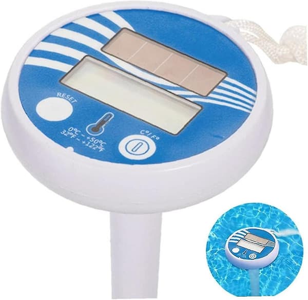 Swimmingpool Termometer Digital Temperaturmåler Med Solcelledrevet Kæde Til Swimmingpool Spa