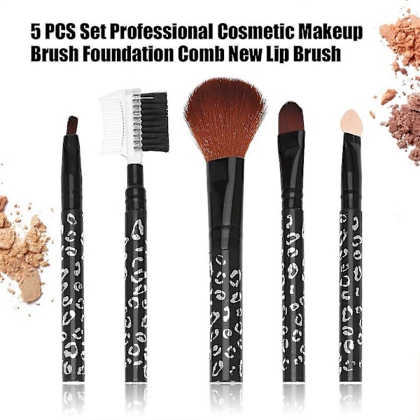5 stk. Professionelt Kosmetisk Makeupbørste Foundation