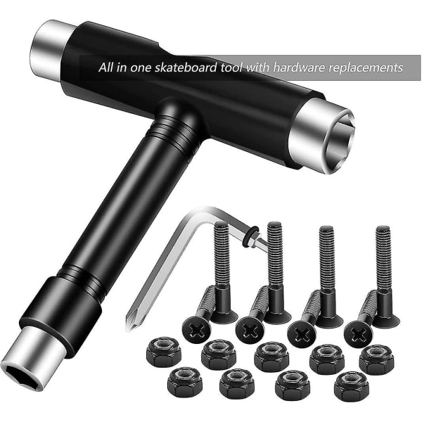 All-in-one Skateboardverktyg, Bärbar Multifunktionell Skateboardverktyg