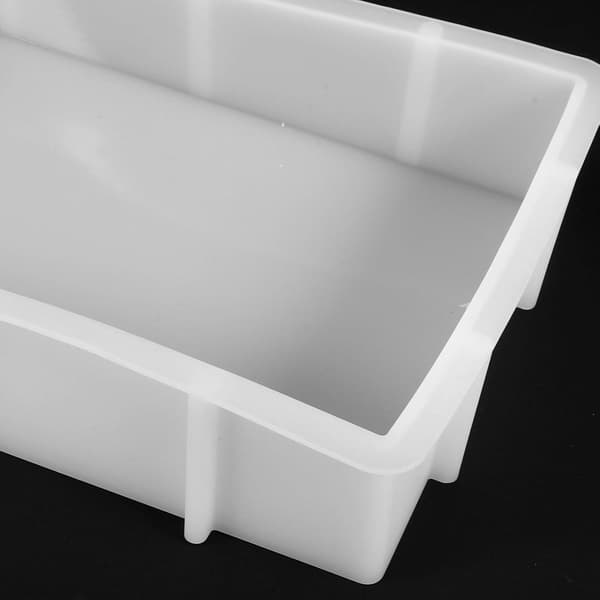 Stora rektangulära epoxiformar silikon djup bricka 9.8X6.7X0.2In
