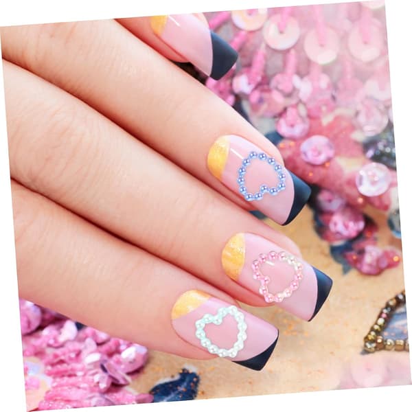 1 pose perle neglekunst tilbehør til DIY manicure delikate negledekorationer