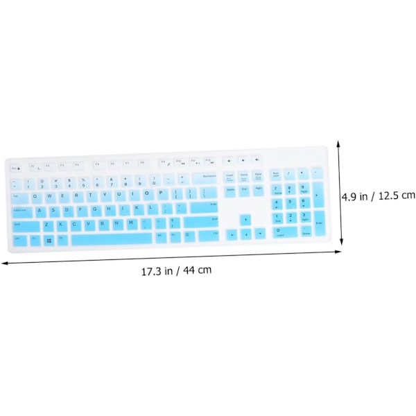 2 stk. Tastatur Skin Silikone Tastaturbeskytter Vandtæt til Kb216p / Kb216t / Wk636 Cover Gradient