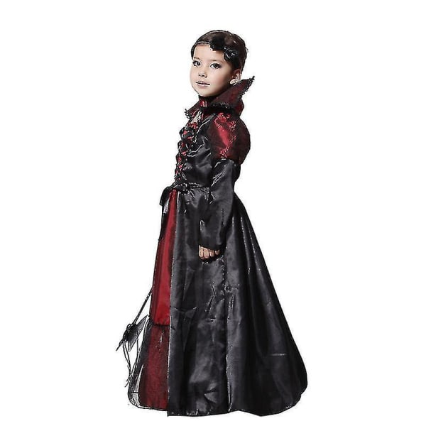 Kids Girls Prom Gothic Performance puku Fancy Up Outfit 5-6 Years